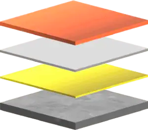 Couches surfaces antimicrobiennes